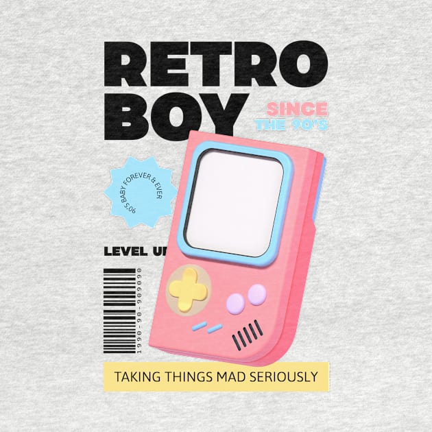 Retro Gamer 90's Kid by Tip Top Tee's